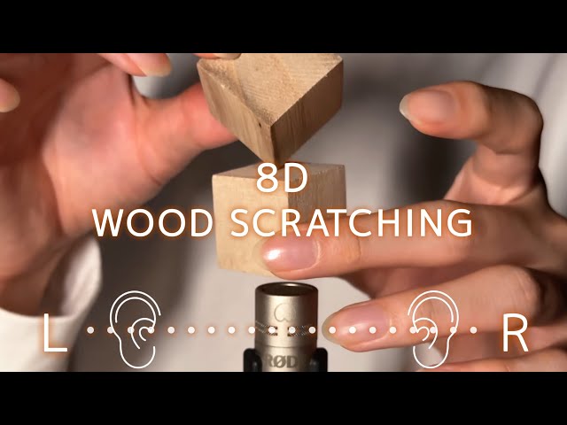 8D ASMR Wood Scratching Tingling Through Your Brain🧠1 Hour for Sleep (No Talking)