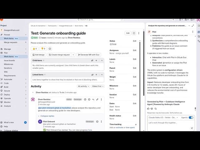 Pilot - Codebase Intelligence Agent for GitLab | AI Hackathon 2026