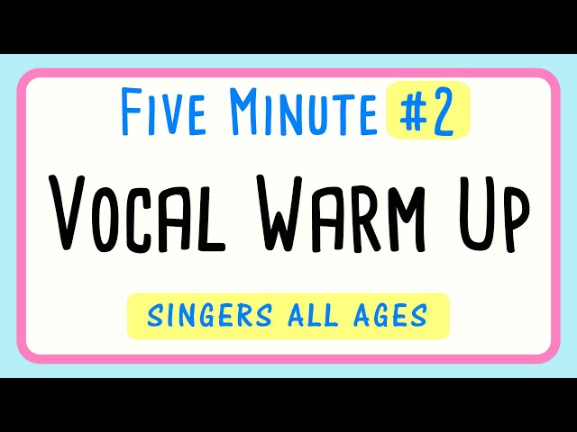 5 Minute Vocal Warm Up Female #2 - Improve Your Singing Fast!