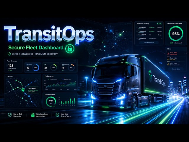 TransitOps — Secure Cargo Fleet Management Platform (FastAPI + React + Web Crypto)