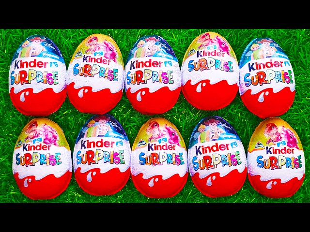 Sarisfying Video Unpacking ASMR | New Kinder Surprise Chocolate Egg Collection Opening