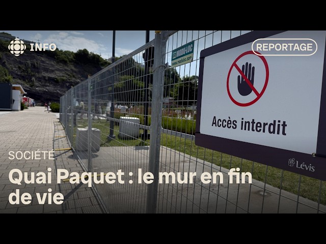 Retaining wall of Quai Paquet reaches end of its useful life