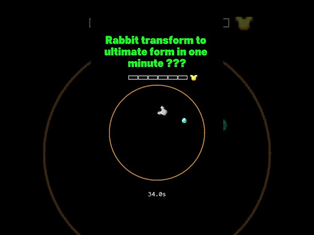 Can This Rabbit Evolve in 60 Seconds? #games #song #python #animation Bouncing Ball Simulation