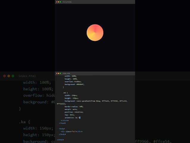 CSS Art: Spinning Sunset Kaleidoscope in 1 Minute! 🌀🌅