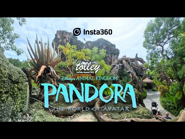360° Pandora World of Avatar Insta 360 X5 4K60 Footage at Disney's Animal Kingdom, Walt Disney World