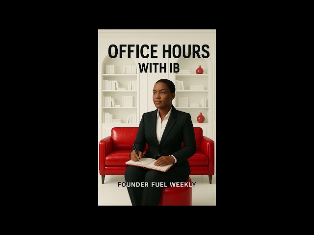 The Founder’s Mindset: Thinking Clearly Under Pressure | Office Hours with IB (S1E8)