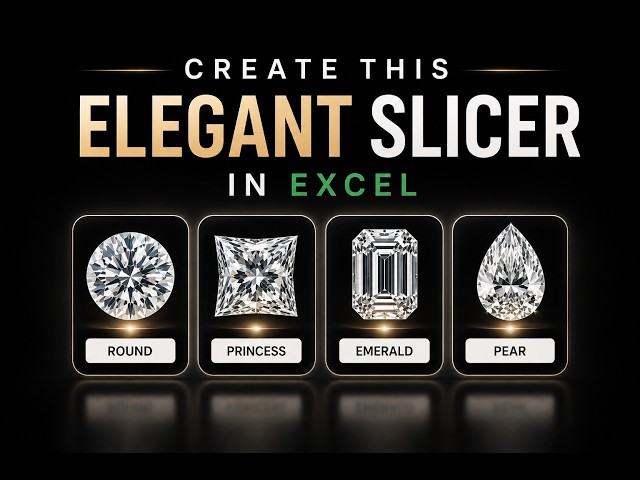 Create This Elegant Excel Slicer | Advanced Dashboard Design