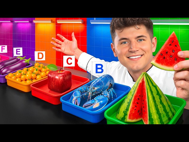 I Ate Rare Food In EVERY Color