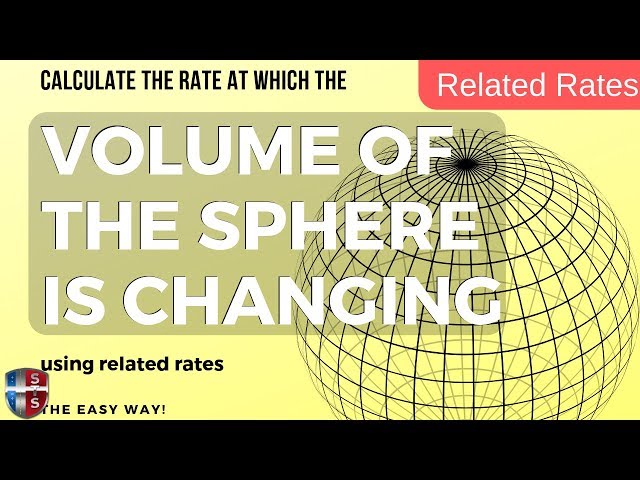 How to calculate the rate of change of the volume of a sphere