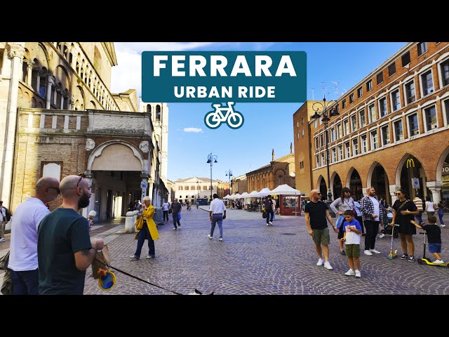 Evening Urban Cycling in Ferrara, Italy | Autumn | POV ASMR