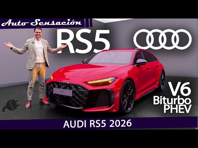 Presentación Audi RS5 PHEV 2026: híbrido enchufable de 640 CV — ¿Avance técnico o despropósito?