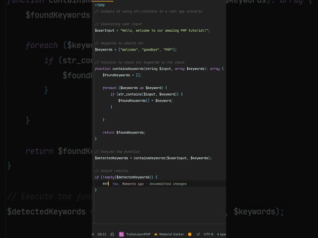 How to detect substring with str_contains? master the rare #php str_contains function to detect