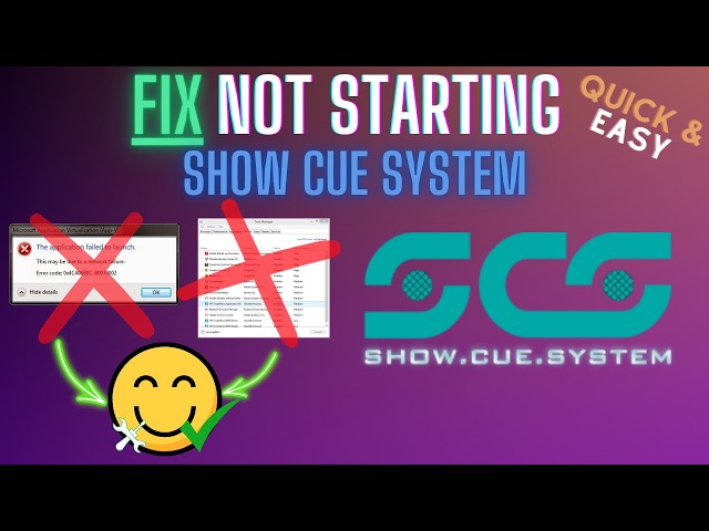 Show Cue System Not Opening? Fix Launch Issues & Black Screen (2026)