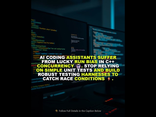 AI coding assistants suffer from lucky run bias in C++ concurrency 🤖. Stop relying on simple unit t