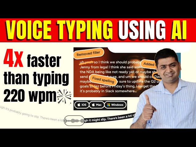 Voice Typing using Ai with Formatting || Best AI Tool for Voice Typing without Keyboard