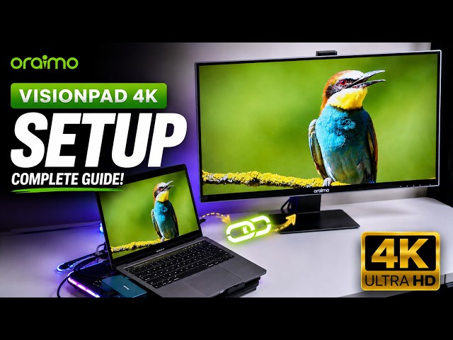 How To Set Up Oraimo VisionPad 4k Monitor