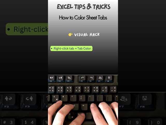 How to Color Sheet Tabs