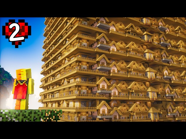 I Built a Mega Village in Minecraft Hardcore!