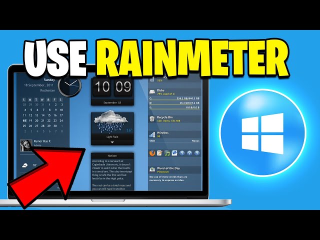 How To Use Rainmeter On Windows 11 - Step By Step Guide