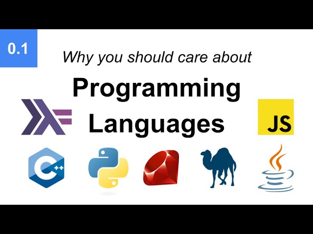Intro to Programming Languages 0.1: Why care about programming languages?