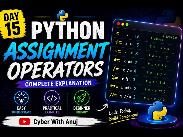 Python Me x += 5 Aakhir Karta Kya Hai? | Assignment Operators | Day 15