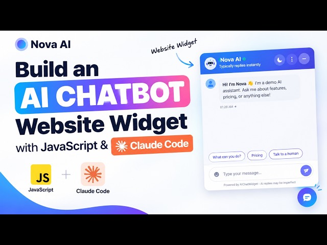 Build a Real AI Chatbot Widget with JavaScript Using Claude Code