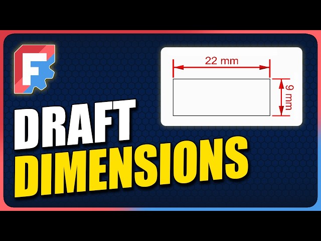 FreeCAD Dimension Tool Tutorial | Draft Workbench
