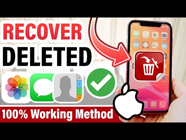 How to Recover Deleted Photos, Contacts, Text Messages, Notes & More on iPhone! iOS Data Recovery ✅