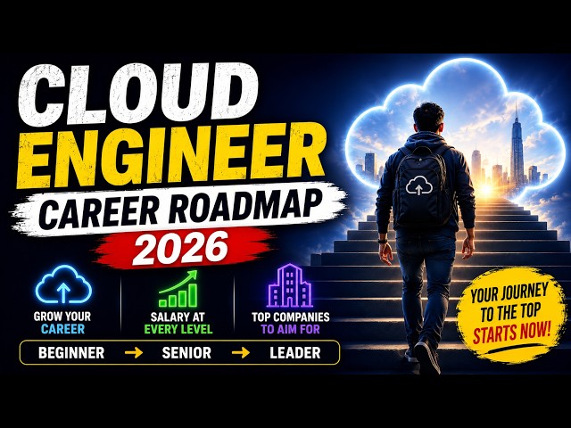 Cloud Engineer Career Roadmap 2026☁️| Skills, Salary & Career Growth