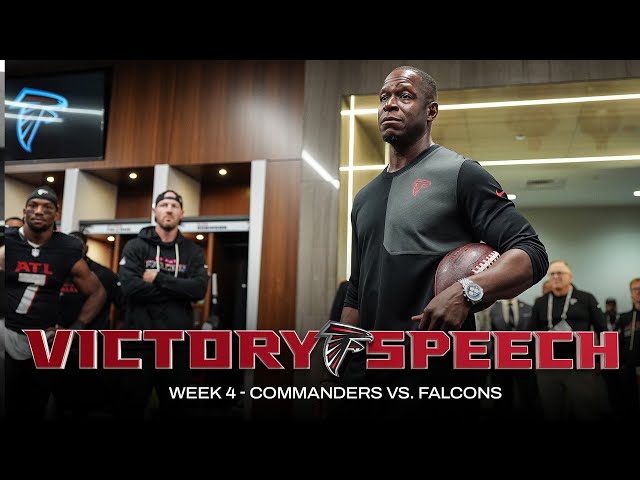 Raheem Morris postgame victory speech | Washington Commanders vs. Atlanta Falcons