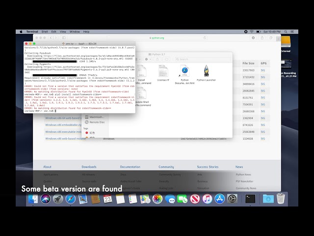APP Automation in macOS 10.14 -- 2. Install Robot Framework & RIDE