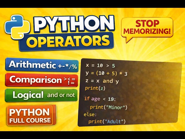 Python Operators Explained with Real Examples   Day 5 Python Bootcamp