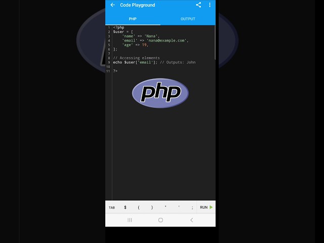 Associative Array in PHP