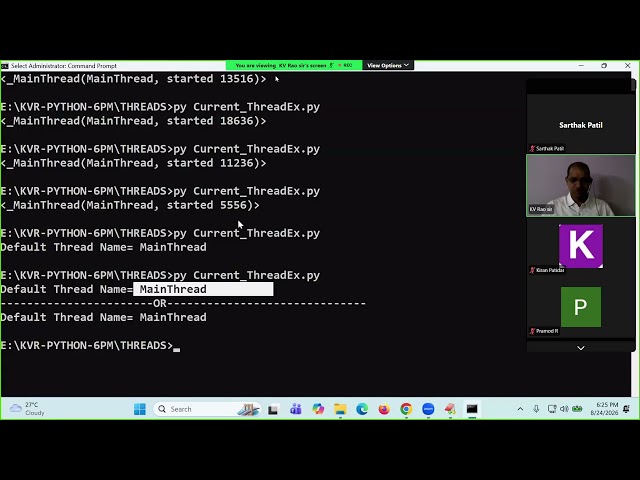 Multi threading 1