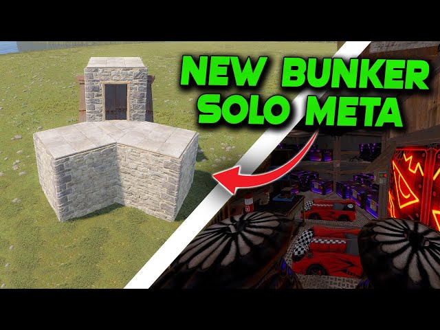 NEW BUNKER SOLO META In Rust | Rust Building Tutorial 2023