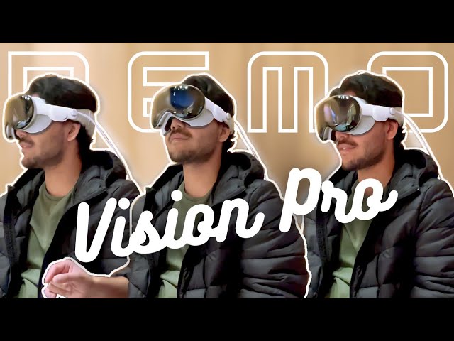 Vision Pro Demo at the Apple Store