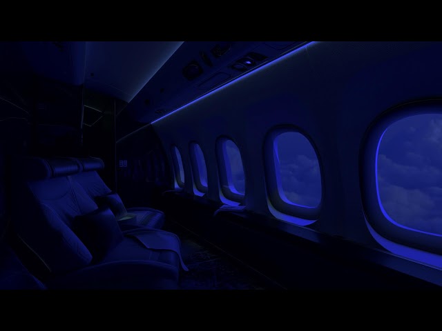 Floating in Space | Jet Engine Airplane White Noise | Calming Flight Sounds for Relaxing, Sleep