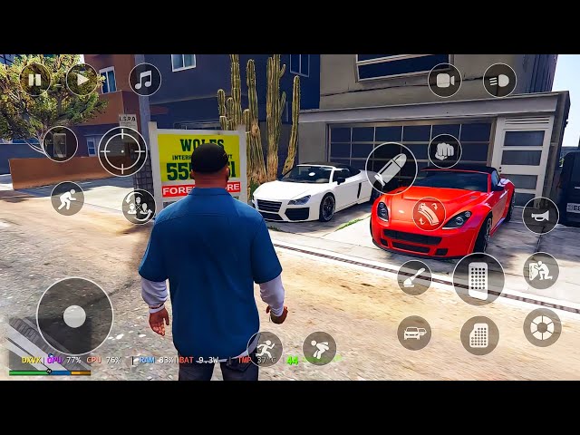 GTA 5 Mobile - Android Gameplay Offline | Winlator Ludashi V2.9