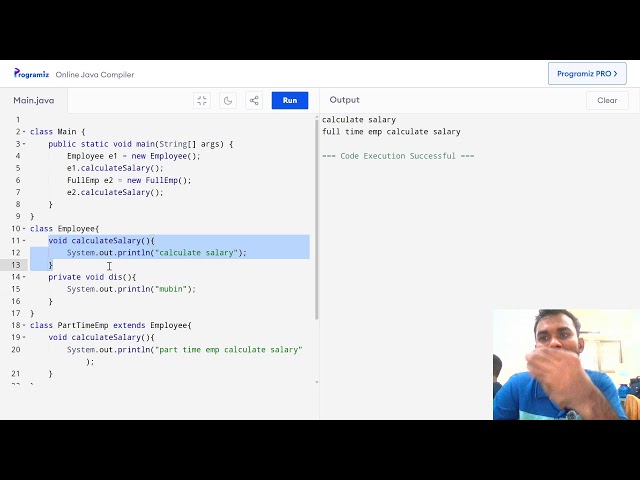 Run Time Polymorphism (Method Overriding) In Java