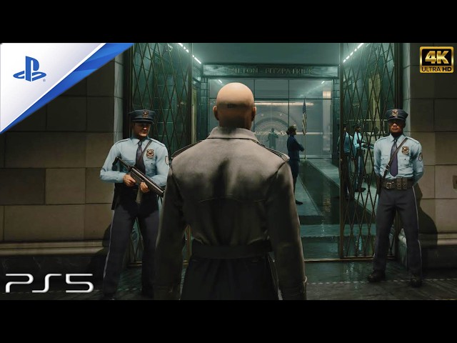 HITMAN 3 - New York, Bank Heist | Cinematic No HUD No Commentary [4K 60FPS]