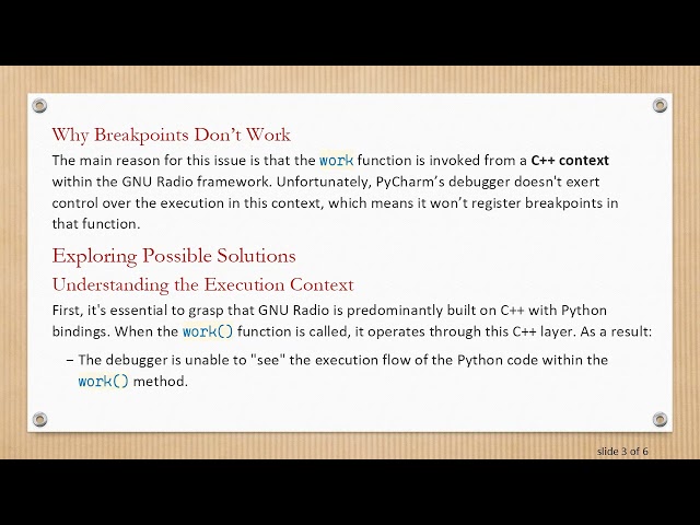 Debugging Custom GNU Radio Blocks in PyCharm