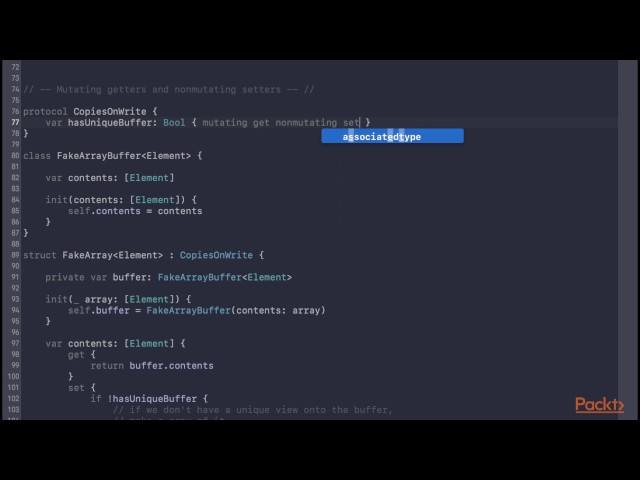 Getting Started with Protocols in Swift : Advanced Protocol Requirements  | packtpub.com