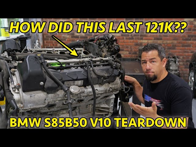 ¡TAN DESCUIDADO! Desarmando el motor BMW S85 V10 de 500 CV. ¡El mejor peor motor de M5/M6 que he ...