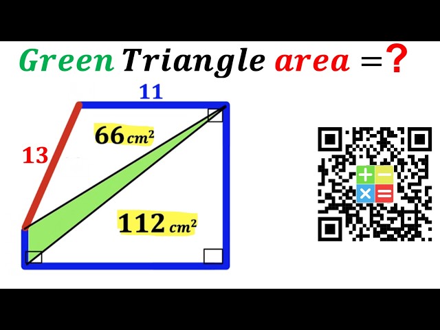 Can you find area of the Green shaded Triangle? | (Polygon) | #math #maths | #geometry