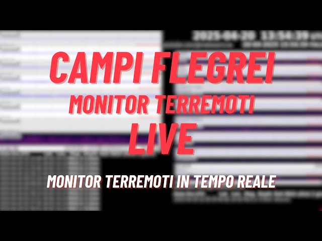 🟡LIVE: Campi Flegrei monitor terremoti | Phlegraean Fields earthquake monitor