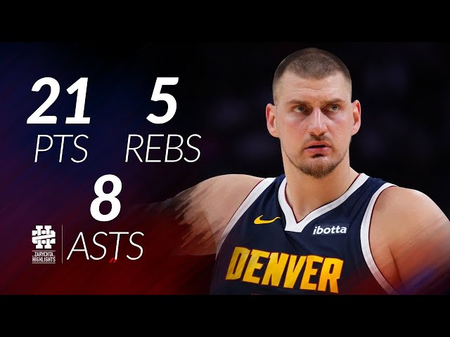 Nikola Jokic 21 pts 5 rebs 8 asts vs Heat 25/26 season