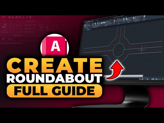 How To Create Roundabout in AutoCAD (𝟮𝟬𝟮𝟲) | 100% WORKS | NO Yapping, To The Point! | FAST & EASY