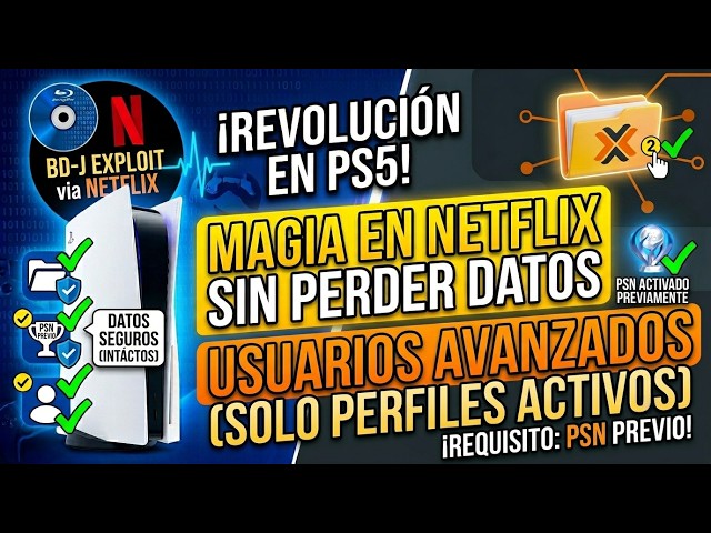 PS5 REVOLUTION! Netflix Magic WITHOUT Losing Data (Advanced Users | Previous PSN) 12.XX