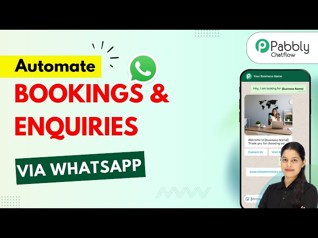 Automate Bookings & Enquiries Using a WhatsApp Chatbot (No Coding)