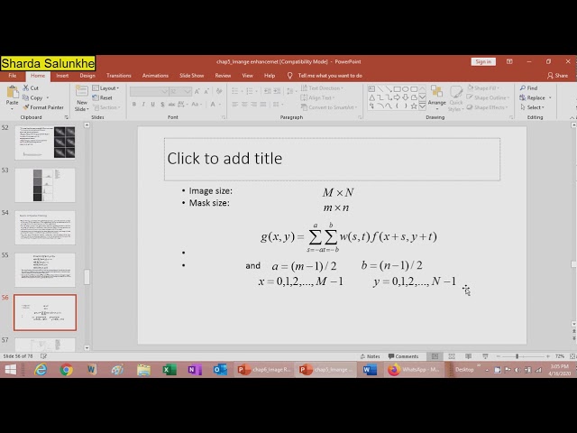 Image Enhancement part3 Operations